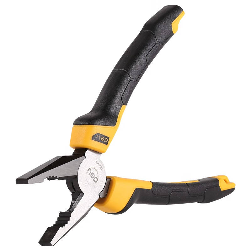 得力胶柄钢丝钳