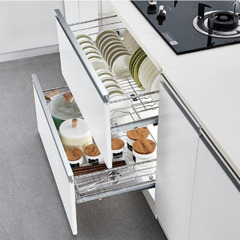 卡贝304不锈钢双层碗篮