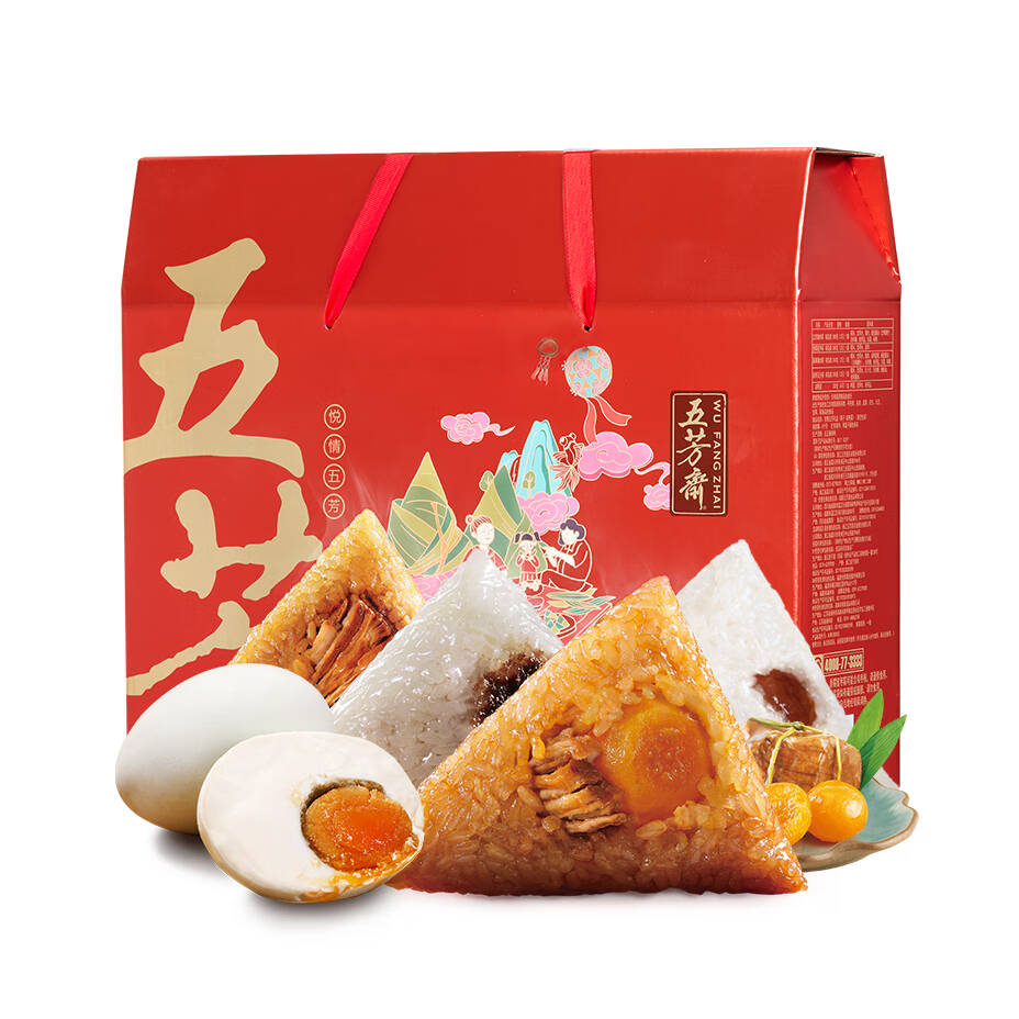 五芳斋混合口味真空包装粽子图片