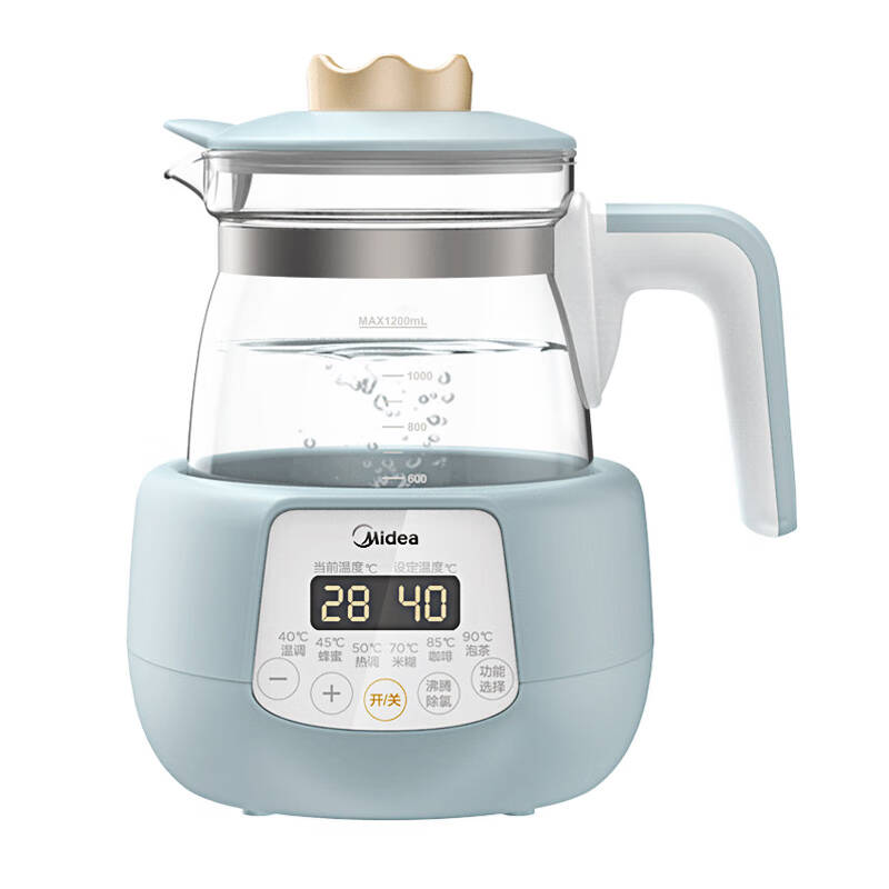 美的（Midea）婴儿<font color=red>恒温</font>水壶 <font color=red>调奶</font>器热奶器1.2L 多功能母婴冲泡奶粉神器养生壶 小皇冠经典款