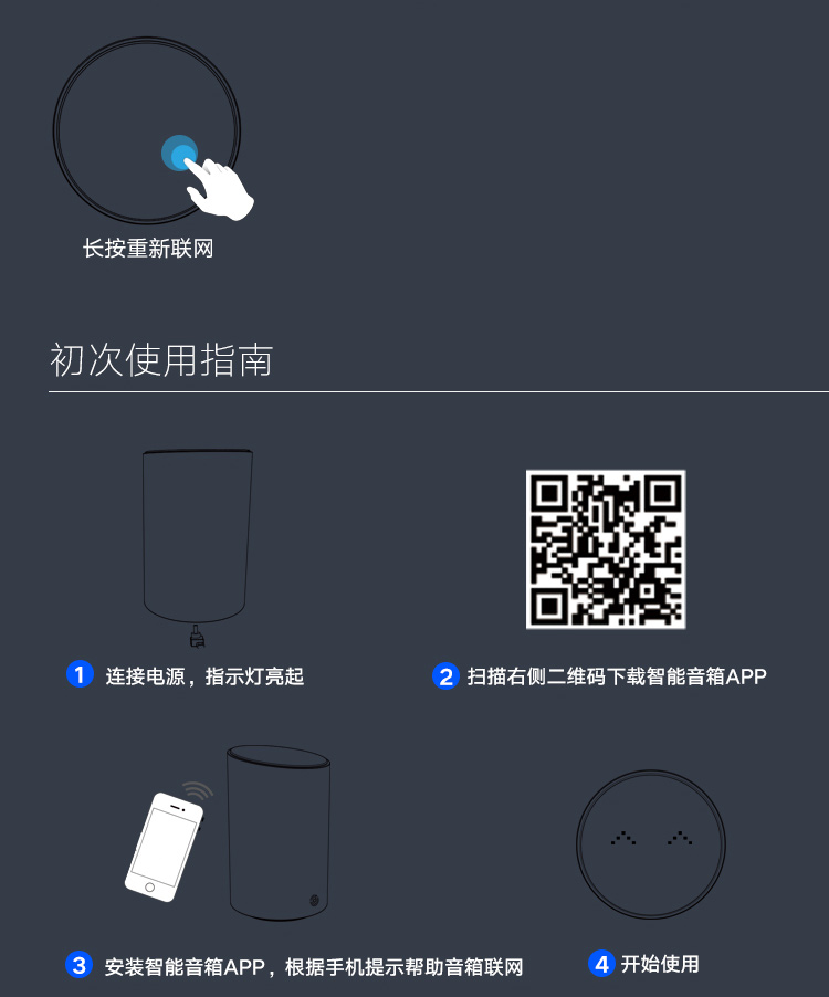 京东叮咚(dingdong) 2代人工智能音箱新旗舰 迷你蓝牙/wifi音响 海量