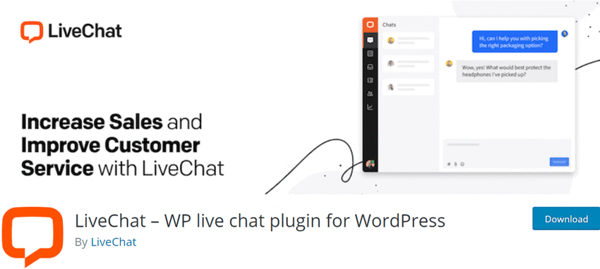 LiveChat – 用于 WordPress 的 WP 实时聊天插件
