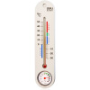 

Effective (deli) 8959 LCD screen alarm alarm temperature and humidity meter with a probe can be wall can be white