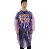 

Gagarin JA-26 thick one-time raincoat front button 5-wire thickness travel travel one-time poncho can be re-use color random (2 / pack