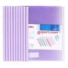 

Deli 33321 A4 Color Transparent Trolley PP Folders / Report Clips (Mix) (10 pcs / bag)