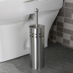 

Jingdong Supermarket Ou Runzhe toilet brush Japanese-style stainless steel toilet brush holder set