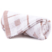 

Sanli towel home textile cotton lattice towel brown grid