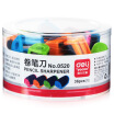 

Effective deli 0520 fashion beautiful color package plastic pencil sharpener 36 tube color random