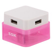 

Biao Wang SSK SHU020 4-port color crystal hub HUB red