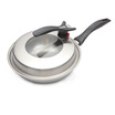 

Jingdong Supermarket Platinum Dili Bodeux crystal steel wok 30CM 304 stainless steel handle with exhaust no smoke non-stick wok induction cooker gas stove general