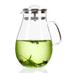 

Jingdong Supermarket excellent Amoy guest glass cool water bottle transparent heat-resistant stainless steel filter cover 009
