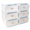 

Thick reed thick drawer-type transparent storage shoe box metal package male models 6 loaded