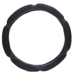 

Che Zhi Wen Suede Series Car Steering Wheel Cover Black