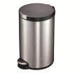 

EKO Trash Home Pedal Flap European Silent Stainless Steel Trash Can 9225MT Sand Steel 12L