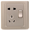

Simon Electric simon N51086B-56 five-hole socket with switch 55 Series 86-type switch socket champagne