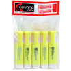 

Genvana G-0520 Flat Highlighter - Yellow 5 Pack