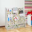 〖Follure〗Kids Bookshelf Childrens Magazine Rack Storage Bookcase With Drawer