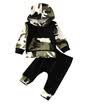 Casual Niños pequeños Bebés Niños Niños Camo Tops con capucha Pantalones 2 piezas Trajes Conjunto de ropa