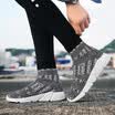 Calcetines zapatos altos zapatos de los hombres versión coreana de la tendencia de los zapatos salvajes de los hombres de hip-hop deportes par zapatos casuales transpirables