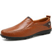 Luoweikedeng Men Casual Shoes Fashion Slip On Breathable Leather Light Loafers Brown Black Size 38 46 luoweikedeng kopen in de aanbieding Luoweikedeng Men Casual Shoes Fashion Slip On Breathable Leather Light Loafers Brown Black Size 38 46 luoweikedeng kopen in de aanbieding
