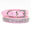 Canis Bling Rhinestone Leather Crystal Diamond Puppy Collar Pet Dog Collars Us Stock canis kopen in de aanbieding