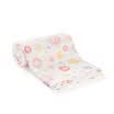 Cotton era PurCotton green wave dot flower printed gauze bath towel 6 layers 76x140cm 1 pack
