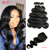 Alot Hair Brazilian Virgin Body Wave 4 Bundle With Lace Closure 44 Inch 100 Real Unprocessed Human alot kopen in de aanbieding Alot Hair Brazilian Virgin Body Wave 4 Bundle With Lace Closure 44 Inch 100 Real Unprocessed Human alot kopen in de aanbieding