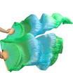 Yi Na Sheng Wu 1 Pair Dance Fans Bamboo Ribs Natural Silk Stage Performance Props Dye Women Belly Greenturquoise Green yi na sheng wu kopen in de aanbieding Yi Na Sheng Wu 1 Pair Dance Fans Bamboo Ribs Natural Silk Stage Performance Props Dye Women Belly Greenturquoise Green yi na sheng wu kopen in de aanbieding