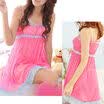 Mujer Nice Lace lencería sexy Ropa de dormir Batas camisón camisón G-String