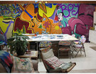 Colomac Custom 3D Mural 3D Abstract Graffiti European Dessert Leisure Tea Shop Background Music Wallpaper colomac kopen in de aanbieding Colomac Custom 3D Mural 3D Abstract Graffiti European Dessert Leisure Tea Shop Background Music Wallpaper colomac kopen in de aanbieding