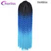 Chorliss 12 Ombre Purple Havana Twist Braiding Hair Synthetic Crochet Braids Hair Extensions 16strandspack