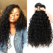 Yavida Hair Brazilian Curly Afro Kinky 3 Bundles Lot 7A Unprocessed Virgin Human yavida kopen in de aanbieding