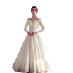Circelee Satin Embroidery Vintage Ball Gown Wedding circelee kopen in de aanbieding