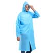 Many beautiful single raincoat adult outdoor hiking men&women long hooded waterproof poncho travel transparent fashion raincoat suit blue
