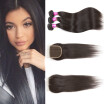 Glary Brazilian Human Hair 100 Unprocessed Straight Virgin 3 Bundles With 4X4 Lace Closure Free Part Natural Black glary kopen in de aanbieding Glary Brazilian Human Hair 100 Unprocessed Straight Virgin 3 Bundles With 4X4 Lace Closure Free Part Natural Black glary kopen in de aanbieding