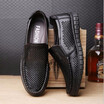 Oye Mens Breathable Leather Sandals Leisure Summer Hollow Mesh Cool Shoes oye kopen in de aanbieding