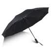 Ying Yu automatic car reverse umbrella folding men&women sun protection UV rain dual-use umbrella P1712 black