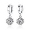 Fashion Shiny CZ Crystal Square Drop Earrings for Women Valentines Day Gift Wholesale Jewelry Cheap Accessories J89