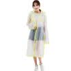 Yuhang YUHANG outdoor EVA raincoat hiking hiking adult translucent fashion raincoat thick non-disposable raincoat men&women long hooded XL VA616 yellow edging