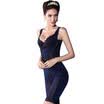 Zi Yan Li children Siamese body sculpting clothing abdomen mention hip postpartum care chest chest body slimming body underwear LT136 blue blue XXL