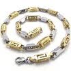 Hplow Brand New fashion Jewelry Stainless Steel Classic Mens lobster clasp Silver 2165inch Gold Tone Chain Link Hollow Necklac
