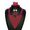 Sky Blue African Beads Jewelry For Wedding Nigerian Bridal Costume Statement Necklace Set Fashion African Jewelry Set For Women