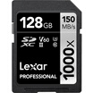 Lexar 128GB read 150MBs write 90MBs SDXC UHS-II U3 ​​V60 SD high speed memory card 1000x MLC particles