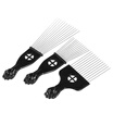 Great Power Star 3Pcs Metal Afro Comb African American Pick Hair Brush Hairdressing Styling Tool Black Fist great power star kopen in de aanbieding Great Power Star 3Pcs Metal Afro Comb African American Pick Hair Brush Hairdressing Styling Tool Black Fist great power star kopen in de aanbieding
