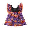 Princesa Toddler Baby Girl Pumpkin Vestido sin mangas de fiesta Ropa de Halloween 1-6Y
