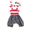Newborn Kids Baby Infant Girl Clothes Stirped Romper Jumpsuit Bodysuit Sunsuit