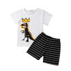Canis Fashion Toddler Baby Boy Kids Summer Casual T Shirt Topshorts Pants Clothes canis kopen in de aanbieding