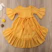 New Toddler Kids Baby Girl Vestido largo maxi de Boho Long Ruffle Princess Party Prom Beach