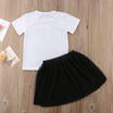 Duopindun 2Pcs Toddler Kids Girls Outfits Clothes T Shirt Tutu Skirts Set Sundress duopindun kopen in de aanbieding