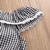 US Infant Kids Baby Girl Lace sin mangas del mono del mameluco del mono traje de ropa